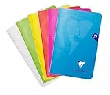 Clairefontaine 303602C Heft Mimesys, 11 x 17cm, 48 Blatt, kariert, 1 Stück, farbig sortiert