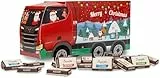 Adventskalender 2025 LKW-Design – Gefüllt mit Sarotti Schokoladen-Minis in verschiedenen Sorten, Weihnachtskalender für Trucker, Kinder, Erwachsene & Schokoladenliebhaber - 100g