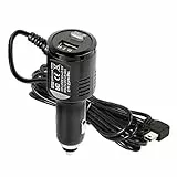 GELRHONR Dash Cam Stromkabel,12 V bis 5 V Auto Dashcam Mini-USB-Ladekabel mit USB-Ladegerät und Schaltknopf für Dash Cam GPS-Navigation DVR (rechtwinkliger Mini-USB) - 3.5M / 11.5FT