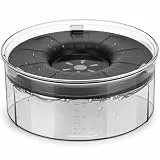 PETTOM Wassernapf Hund ohne Sabbern, 3L Transparenter Hundenapf Auslaufsicher, Trinknapf Hund Anti Schlabber, Hunde Wassernapf für Drinnen und Draußen