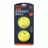 SKIPDAWG Hunde-Ball Breezy, Leichter Ball mit luftdurchlässiger Rippenstruktur, ideal zum Apportieren, sehr gut für Ballschleuder [2er Set]