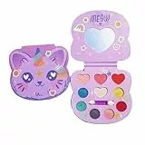 MockTota Schminkset Mädchen, Ungiftig und Abwaschbar Kinder Make-Up Set Mädchen, Karneval Schminke Kinderschminken, DIY Prinzessin Kids Makeup Set for Girls, Kinder Schminkpalette (10 F)