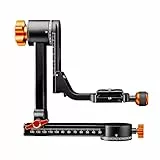 Walimex pro Aluminium Gimbal Head Stativkopf A20 - Hochwertiger 360 Grad Panorama Stativkopf Affenschaukel mit Arca Schnellwechselplatte,Traglast 20 kg, mit Tasche, für DSLR DSLM Spektiv Objektiv