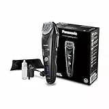 Panasonic ER-SB40-K803 Bartschneider für Männer, tragbarer, wasserdichter Haarschneider, 20 Längen, fortschrittliche Klingen, Kammaufsatz, kabellos & kabelgebunden, LED-Akkuanzeige, Schwarz