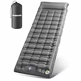 WARMTUYO Isomatte, Luftmatratze Camping mit Elektrisch Pumpe, 12CM Dicke Matratze Outdoor Aufblasbar, Schlafmatte Ultraleicht, Fuer Zelt, Strand, Reise, Trekking, Bikepacking, Wandern