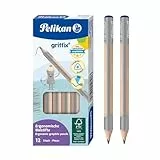 Pelikan griffix ergonomische Dreikant-Bleistifte aus Holz, Minen-Stärke HB, 12 Stück