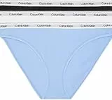 Calvin Klein Damen 3er Pack Slips Bikini Form Baumwolle mit Stretch, Mehrfarbig (Black/White/Frozen Fjiord), S