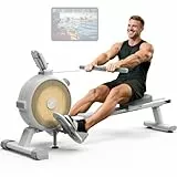 JOROTO Rudergerät für Zuhause, 16 Stufiger Widerstand, Magnetisches Rudergerät mit APP-Steuerung, LCD Display mit Handyhalter, Ideal für Home Gym Fitnessgeräte für Zuhause