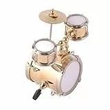 Miniatur Musikinstrument Replica Drum Set Ornament Schlagzeuger mit Box