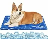 pecute Kühlmatte Hunde Katzen, Kuhlmatte für Hund und Katze mit Ungiftiges Gel,Selbstkühlende Kissen, Kühl Hundedecke, Kaltgelpad für Katzen und Hunde (65 * 50cm)