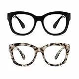 SINSPORT eyewear Lesebrille Damen Herren, übergroße Computerbrille, Anti-Blaulicht-Brille, 2er-Pack 1.50x