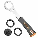 GEWAGE Fahrrad Centerlock Werkzeug,Fahrrad Tretlagerschlüssel Kompatibel mit Shimano Hollowtech II/BB9000,BBR60,M8000,RaceFace,Cinch,RotorBSA30, Hawk Racing, BB3086M. (16 Kernben*44mm)