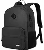 Kuosdaz Laptop Rucksack für Schule Teens Jungen Mädchen, leichte Casual Rucksäcke für Männer und Frauen, klassische Basic wasserbeständige Casual Tagtasche, 17,3 Zoll Laptop Buchtasche