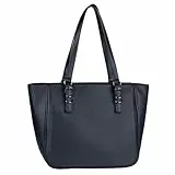 Gabor bags Galinna Damen Shopper Umhängetasche Reißverschluss Groß Blau