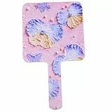 Healvian Kompakter Handspiegel Mit Griff Schminkspiegel Reise-handspiegel Kompaktspiegel Für Damen Klare Sicht Für Make-up