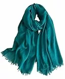 KARMA.DIEM Basic Schal für Damen in angesagten Trendfarben und weicher Premium Stoffqualität (Petrol)