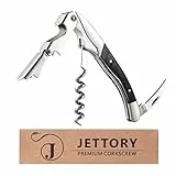 Jettory Kellnermesser | 3-in-1 Weinöffner | Flaschenöffner Korkenzieher und Bierflaschenöffner mit integriertem Folienmesser | der ideale Weinöffner für jeden Anlass.