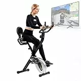 Bluefin Fitness Tour XP Indoor-Bike | Fitnessgeräte für Zuhause | Stabiler Stahlrahmen | Faltbar | 8 x Widerstandsstufen | Herzfrequenzsensoren | Kompatibel mit Kinomap App | LCD