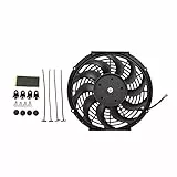 Madlife Garage Universal 12' 80W Elektrische Lüfter Wasserkühler Kühlerlüfter Kühler mit Montagesatz