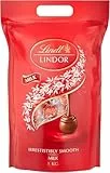Lindt LINDOR Schokoladen Kugeln Vollmilch | ca. 80 Milch-Schokolade mit zartschmelzender Füllung | Großpackung, Pralinen-Geschenk, 1kg
