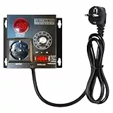 HOVCEH Drehzahlregler 230V, SCR Spannungsregler AC 230V 9A 4000W, Frequenzumrichter 230V, Drehzahlregler Motor, Spannungsregler Einstellbar für Dimmen, Verlangsamung, Temperatursteuerung