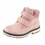 TZJS Unisex Kinder Klassische Stiefel für Jungen Mädchen Baby Winterstiefel Mit Klettverschluss Wasserdicht Stiefeletten Schneestiefel Herbstschuhe Winterschuhe(Rosa, numeric_34)