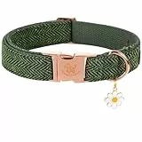 Elegant little tail Hundehalsband - Fischgräten-Hundehalsband Weihnachten weiches haltbares Haustierhalsband verstellbares Haustierhalsband Hund für kleine mittlere große Hunde