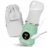 blimbini® Pro+ Flaschenwärmer Baby unterwegs mit genauer Temperatursteuerung & USB-C - akkubetriebener, tragbarer Flaschenwärmer to go - Baby Bottle Warmer portable - Babyflaschen Wärmer unterwegs