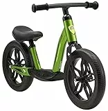 BIKESTAR Extra leichtes Kinder Laufrad mit Trittbrett für Jungen, Mädchen ab 3-4 Jahre | 12 Zoll Lauflernrad Eco Classic | Grün