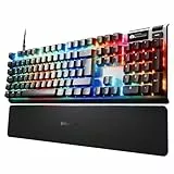 SteelSeries Apex Pro Gen 3 - Gaming Keyboard - Hall Effect Switches; OmniPoint 3.0 - Adjustable Actuation - Game-Ready Presets - Rapid Trigger, Protection Mode, Rapid Tap/SOCD - German QWERTZ
