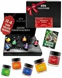 Hallingers Genuss Manufaktur Gewürz Adventskalender – 24 Gewürze & Gewürzmischungen aus aller Welt, Kochen Grillen Würzen Set, Geschenkidee für Männer Frauen, Premium Weihnachtskalender 2025