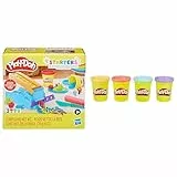 Play-Doh Knetwerk Starter-Set für Kinder zum Kneten und Spielen & 4erPack Sweet, tolle Farben für Kinder ab 2 Jahren, 112gDosen