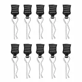 10 Stücke RC Karosserie Clips Deerc Ersatzteile mit Aufreißlaschen RC Körper Shell Pin Karosserie Clips Rc Karosserieklammern Bent Springy für 1/10 1/12 1/16 Fernbedienung Auto Shell Modell Ersatzteil