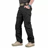 YASHANG Herren Kampfhose City Tactical Cargo Pants Hose Lässige Multi Pockets Stretch Outdoor Wanderhose