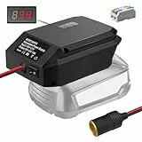 18V Zu 12V Step Down Konverter für Bosch 18V PBA Home and Garden Lithium Ionen Batterie Angetrieben Stromradadapter, DIY Konverter mit 5V-13V Max Ausgabe 10A Zigarette Leichter Stecker für Autogeräte