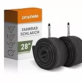 Prophete Fahrradschlauch Doppelpack mit Dunlopventil, passend für 28 x 1,75 bis 28 x 2,00 Zoll, ETRTO: (47-622,50-622)