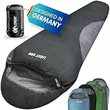EXPLORER® Light 600 Sommerschlafsack [700g] -2°C bis +14°C [120g/m²] Ultraleicht Schlafsack Outdoor 210x75x50cm Sommer Mumienschlafsack Erwachsene – Camping & Trekking - leicht kleines Packmaß