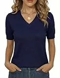 Totatuit Damen V-Ausschnitt Pullover für Frühling Herbst und Winter Hochwertige Konfektionsware Nahtlos Weich Warm Gestrickt Sweater Pullover Damen
