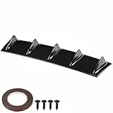 Terisass Heckstoßstange Haifischflossen Diffusorflosse Universal Auto Spoiler (Schwarz, ABS, Rear)