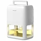 OMISOON Luftentfeuchter Elektrisch 1800ml, Doppelter Halbleiter Raumentfeuchter, Automatisches Abtauen, Tragbarer und Ultra-leise Entfeuchter Wohnung, Schlafzimmer, Badezimmer