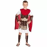 Boland - Kinderkostüm Gladiator, Set mit Tunika, Arm- und Beinschutz, Kämpfer, Ritter, Karneval, Mottoparty
