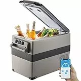 VEVOR Auto Kühlschrank 45L Kompressorkühlbox für Boot LKW Auto usw. Tragbarer kleiner Kühlschrank 60W