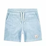 Steiff Shorts EU Größe 98 Chambray Blue, Sommerhose, Kinder-Shorts, Kurze Hose, Babyhose für jeden Anlass, lockere Bequeme Passform, waschmaschinenfest