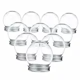 LIFKICH 10 Stück 150 Ml Leere Schneekugel Mit Schraubverschluss DIY Schneekugel Bastel Requisiten