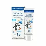 PAEDIPROTECT Wind & Wettercreme für Babys 30 ml, Pflegelotion Kinder & Erwachsene mit LSF 15, mit Hagebutte zum Schutz vor Kälte, Wind, Nässe, Wundschutzcreme zur Beruhigung gereizter Hautstellen