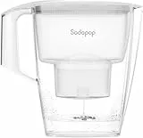SODAPOP Wasserfilterkanne Selina, 1,5 Liter, weiß, inkl. 10 Filterkartuschen