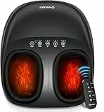 KNQZE Fußmassagegerät, Fussmassagegerät Elektrisch mit Wärmefunktion, Tiefenknet Shiatsu fußmassage für Plantarfasziitis & Neuropathie, Geschenke für Mama Frauen, Männer, Bis Schuhgröße 46