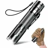 GEARLITE Taschenlampe LED Aufladbar, Superhelle Zoombare 2000 Lum Mini Torch mit 3 Lichtmodi & Langer Betriebsdauer, IP65 Wasserdichte Taktische Handlampe für Camping Wandern Angeln Outdoor, Notfäll