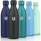 HoneyHolly Trinkflasche 1L, BPA-frei, Thermosflasche, 18/8 Edelstahl, Trinkflasche, Doppelwandig Vakuumisoliert, Thermoskanne für Outdoor-Sportarten, Camping, Picknick