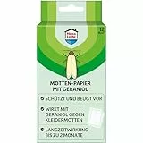 Nexa Lotte Motten-Papier mit Geraniol, 1 Streifen für 2 Monate Langzeitschutz gegen Kleidermotten, mit Blütenduft, Grün